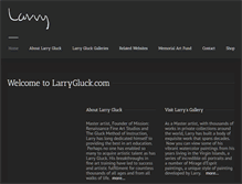Tablet Screenshot of larrygluck.com